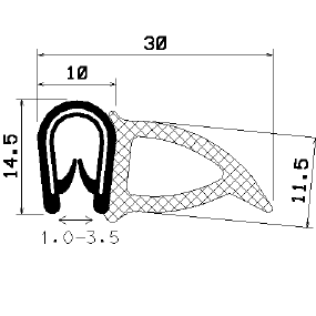 SD-0120 - Co-Ex-Profile mit Metalleinsätze - Kantenschutzprofile SD-0120 - Co-Ex-Profile mit Metalleinsätze - Kantenschutzprofile