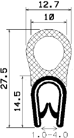 SD-0510 - Co-Ex-Profile mit Metalleinsätze - Kantenschutzprofile SD-0510 - Co-Ex-Profile mit Metalleinsätze - Kantenschutzprofile