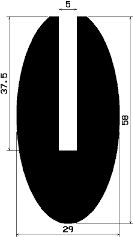 TU1- 0694 - EPDM-Gummi -Profile - U-Profile TU1- 0694 - EPDM-Gummi -Profile - U-Profile