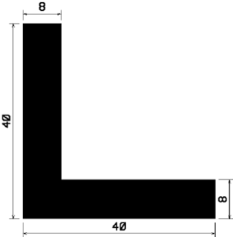 Wi 0500 - rubber profiles - Angle shape profiles