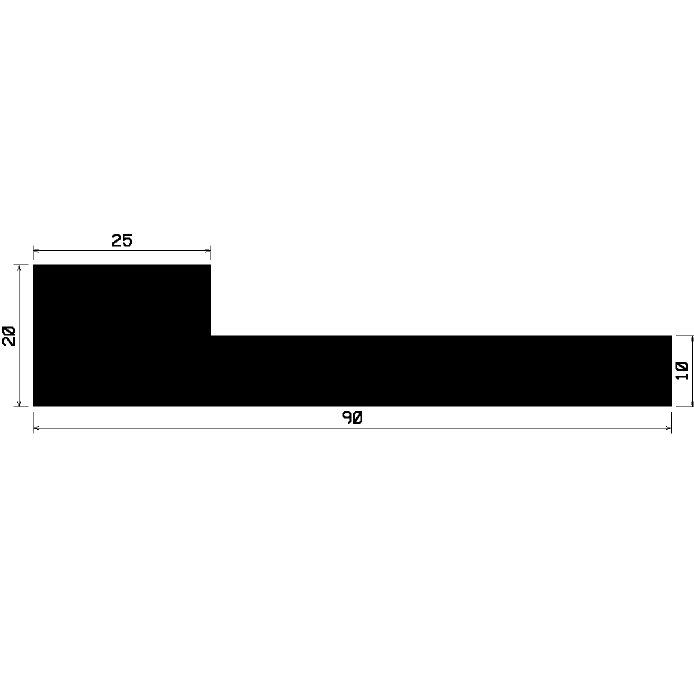 Wi 1863 - rubber profiles - Angle shape profiles