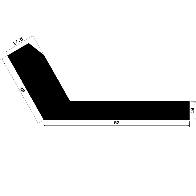 Wi 2440 - gumi profilok - Szögalakú profil / L-profil