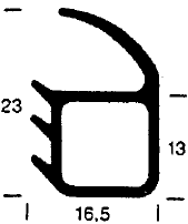 Z1 -1015 - Gummiprofile - Türscheiben- Fensterdichtungsprofile