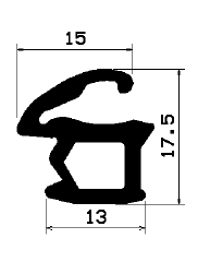 Z1 -1851 - Gummiprofile - Türscheiben- Fensterdichtungsprofile Z1 -1851 - Gummiprofile - Türscheiben- Fensterdichtungsprofile